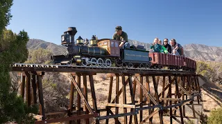 A Ride on the Mesa Grande Western Railroad - Amazing 1/4 Scale Live Steam Train on 40 Acres!