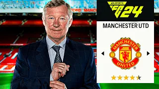 ALEX FERGUSON RECONSTRUYE al MANCHESTER UNITED y lo SALVÓ... en FC 24