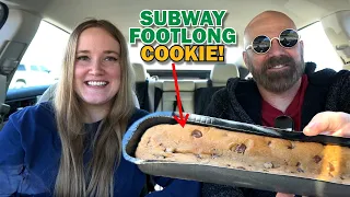 We Try The FOOTLONG Subway Cookie!