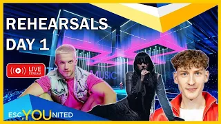 Eurovision 2024 Rehearsals - Day 1 Round-Up Live Stream