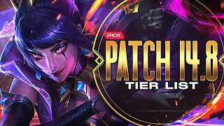 PATCH 14.8 MID LANE TIER LIST