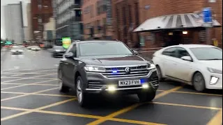 Unmarked Volkswagen Touareg responding- Greater Manchester police