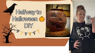 Halfway to Halloween DIY / Rusted Pumpkin 🎃