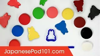 How To Make Colors Foam Clay Bears Toy DIY Learn Japanese Color | 日本の色