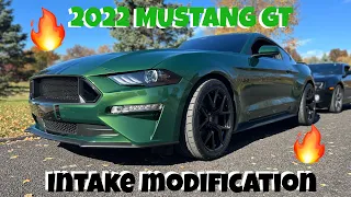 2022 Mustang GT Intake Box Modification! More Horsepower?!?!
