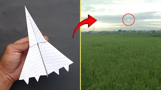 Very Fast - How to Make a paper Airplanes That Flies Far & High.