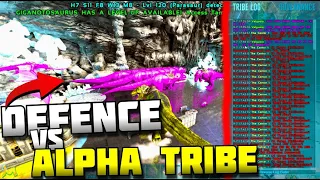 How We DEFENDED vs The Alpha Tribe! #ark