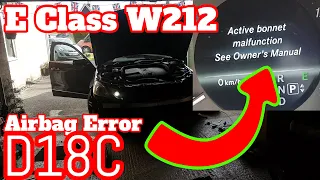 Mercedes W212 Active Hood fault... Fault finding and repair.