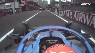 Esteban Ocon pitlane incident Azerbaijan GP 2023