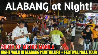 ALABANG at NIGHT! Night Walk in Barangay ALABANG MUNTINLUPA + Festival Supermall Tour | Metro Manila