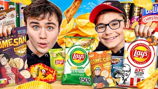 ON MANGE 100 CHIPS D’AFFILÉE (et on les juge) !!!