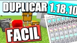 👉 COMO DUPLIC4R en MINECRAFT BEDROCK 1.18.10 😱 NUEVO METODO MUY FÁCIL 💥 MINECRAFT PE 1.18.10