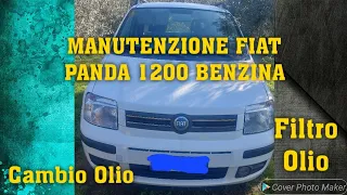 CAMBIO OLIO E FILTRO OLIO FIAT PANDA 1200 benzina #auto #fiat #meccanico #riparazione #manutenzione