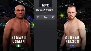 Ultra Real | EA Sports UFC 3 | Kamaru Usman vs. Gunnar Nelson