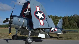 Big Old American FIGHTER AIRPLANE ENGINES of WW2 Cold Startup