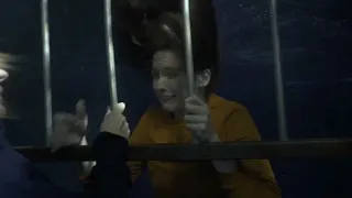 Woman trapped underwater in shark cage