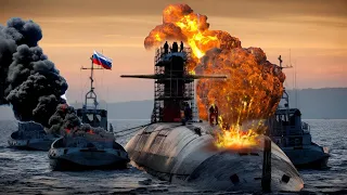 The newly commissioned Russian submarine was instantly destroyed by the Ukrainian attack