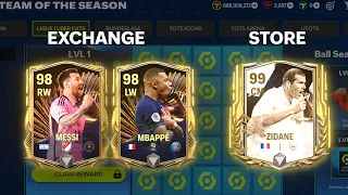TOTS Ligue 1 all Exchange and Pack Opening in FC Mobile 24!! Messi, Mbappe & Zidane in Exchange