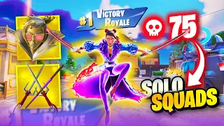 75 Elimination Solo Vs Squads Gameplay "Zero Build" Wins (Fortnite Chapter 5)