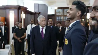 ලෝක කුසලානයට යන ක්‍රිකට් කණ්ඩායම හමුවී ජනපති විමසූ තොරතුරු| Sri Lankan Cricket Team | T20 World Cup