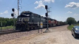 K5LLA on NS 4527 Lead’s the C-WTMMHS Southbound Loaded Coal Train in Springfield Missouri 7-23-2023