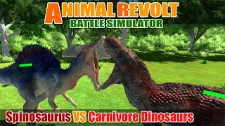 Spinosaurus vs Carnivore Dinosaurs - Animal Revolt Battle Simulator