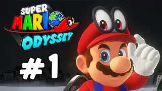 Super Mario Odyssey | Playthrough Part 1 | Cap, Cascade, and Sand Kingdom! | 1080p60 (Switch)