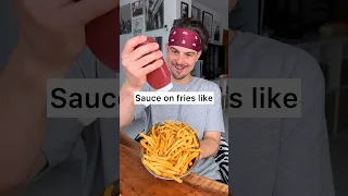 What is the BEST way to have SAUCE with fries?🍟😌❤️normal,asocial,mom,or 5min crafts?😎| CHEFKOUDY