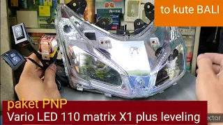 Vario LED 110fi matrix X1 plus leveling PNP sinar otomotif