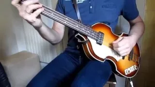 Beatles - I want  to hold your hand - bass cover