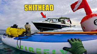 Captain SHITHEAD Almost Ran Over Spearfisherman in Croatia 🇭🇷