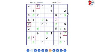 How I solved medium sudoku | PuzzlesClub