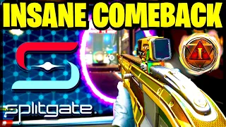 INSANE COMEBACK IN MASTERS RANKED?! 😯 DOWN 50 POINTS TWICE! (Splitgate Gameplay)