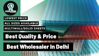 Polycarbonate Roofing Sheet | Multiwall Sheet| Best Price and Quality|Wholesaler|Pan India Delivery