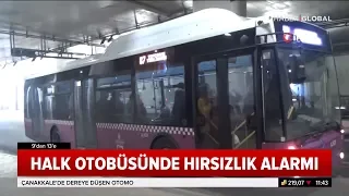 Istanbul'da Halk Otobüsünde Hırsızlık Olunca Şoför Kapıları Kilitledi Polis Çağırdı. Haber Global