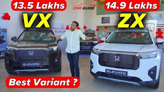 Honda Elevate VX vs Honda Elevate ZX | Top Model Sahi ? Elevate SUV Review | Creta 2023 Rival🔥