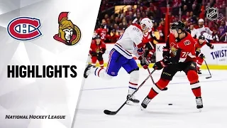 Оттава - Монреаль / NHL Highlights | Canadiens @ Senators 1/11/20