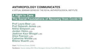 Anthropology Communicates - LSE Covid and Care Research Group