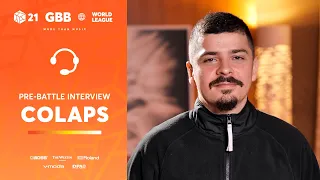 Colaps 🇫🇷 | GRAND BEATBOX BATTLE 2021: WORLD LEAGUE | Pre-Battle Interview