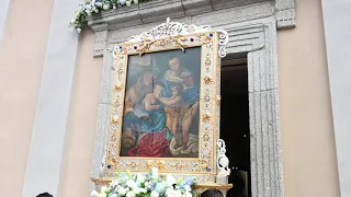 Zungri MADONNA DELLA NEVE festa 2023. Uscita processione. 1/5