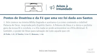 Culto Online CCB 23/06 2021 - 15:00