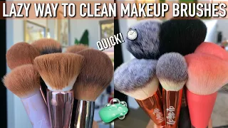 LAZY QUICK WAY TO CLEAN MAKEUP BRUSHES