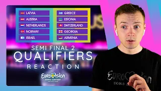 SECOND SEMI FINAL QUALIFIERS REACTION from Eurovision 2024 (Live Reaction)