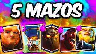 LOS 5 MEJORES MAZOS DE CLASH ROYALE!! (temporada 31 - 32) Pro Decks para subir COPAS YoSoyRick