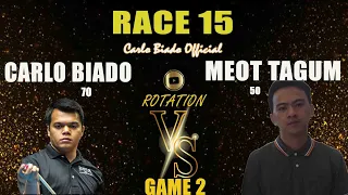 𝐑𝐎𝐓𝐀𝐓𝐈𝐎𝐍 | GAME 2 | Carlo Biado (70) VS Meot Tagum (50) | Race 15 | Part 3/4