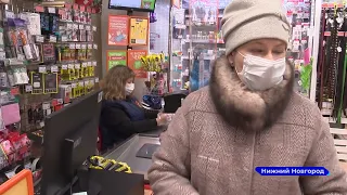 Сотрудники нижегородского минпромторга провели рейд по проверке масочного режима в  торговом центре