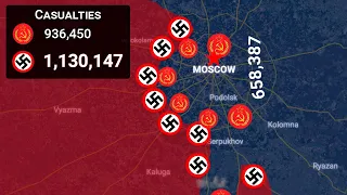 Battle for Moscow 1941-1942 . History on the map