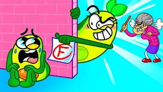 🏫 Avocado Vs The Meanest Teacher! 🍎 | School Hacks | Avocado Family Cartoon