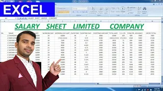 Salary Sheet  Limited Company For Microsoft excel Advance Formula