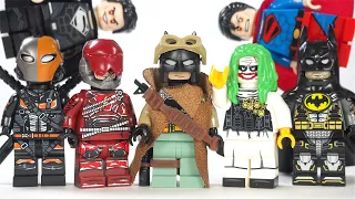 Zack Snyder's Justice League Knightmare Scene Batman Flash Deathstroke Unofficial Lego Minifigures